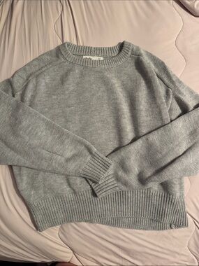 Elodie Light Gray Crewneck Sweatshirt